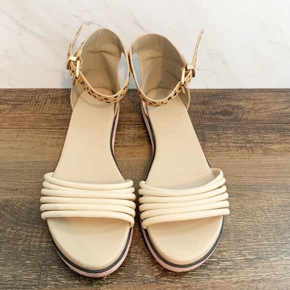 Lori Goldstein Leopard Calf Hair Sandals - Picture 5 of 6